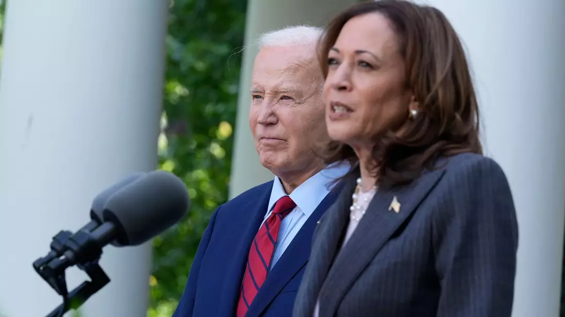 Biden schusterte Harris das ungeliebte Thema Migration zu. (Archivbild) - Bild: Susan Walsh/AP/dpa