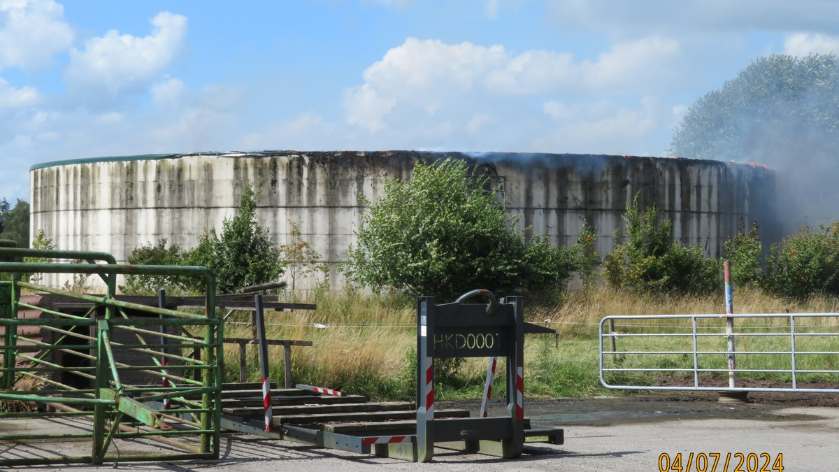 POL-OL: +++ Westerstede: Brandgeschehen bei einer Biogasanlage +++ - Foto: presseportal.de
