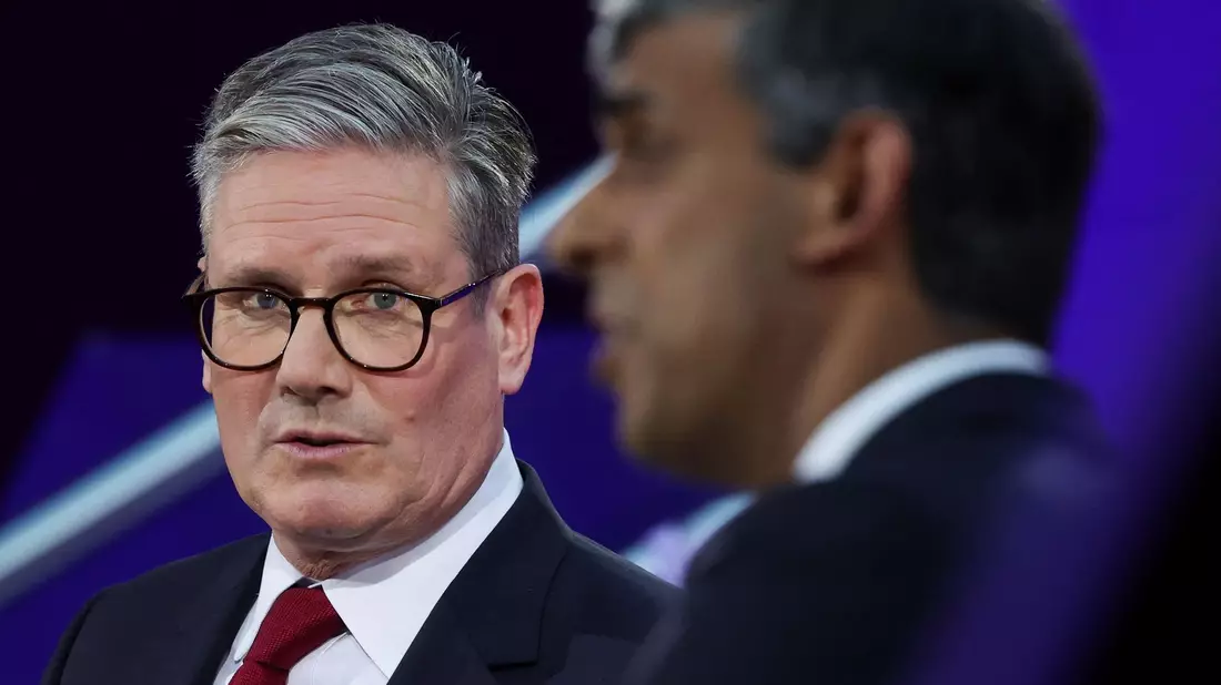 Starmer löst Premierminister Sunak ab. (Archivbild) - Bild: Phil Noble/PA Wire/dpa