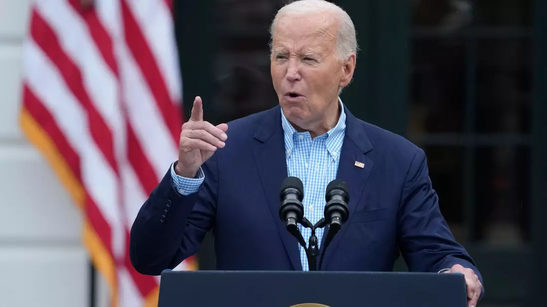 Biden versichtert: «Ich gehe nirgendwo hin.» - Bild: Susan Walsh/AP