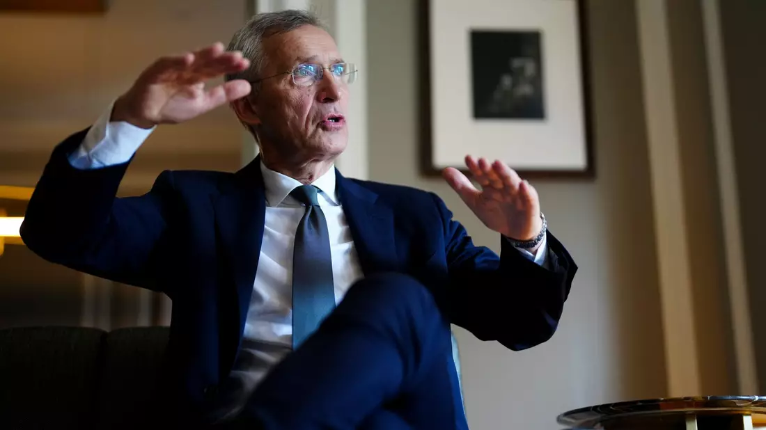 Wie viele Mitglieder wird die Nato 2034 haben?  «Ich hoffe sehr, dass die Ukraine ein Verbündeter sein wird», sagt Jens Stoltenberg. (Archivbild) - Bild: Sean Kilpatrick/The Canadian Press/AP/dpa