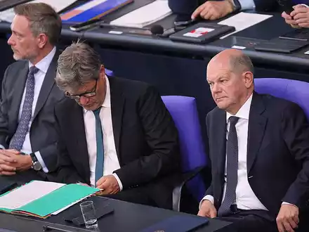 Lindner, Habeck, Scholz (Archiv) - Foto: über dts Nachrichtenagentur