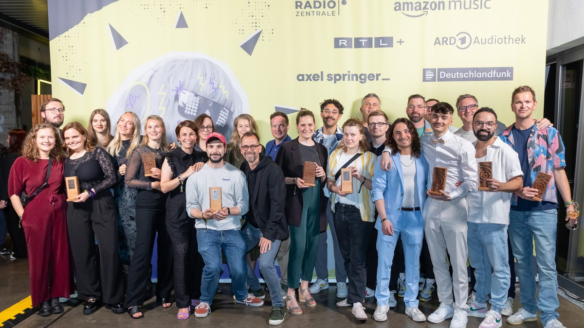 Die Gewinner:innen des Deutschen Podcast Preises 2024 - Foto: presseportal.de