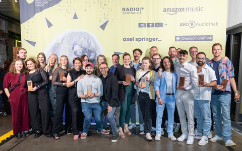 Die Gewinner:innen des Deutschen Podcast Preises 2024 - Foto: presseportal.de