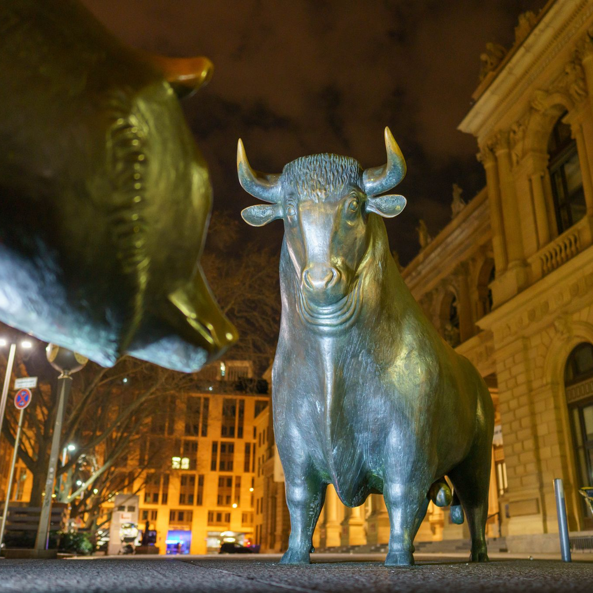 An der Börse sind die Bullen los: Der Dax steht erstmals in seiner Geschichte über 20.000 Punkten. (Archivbild) - Foto: Frank Rumpenhorst/dpa