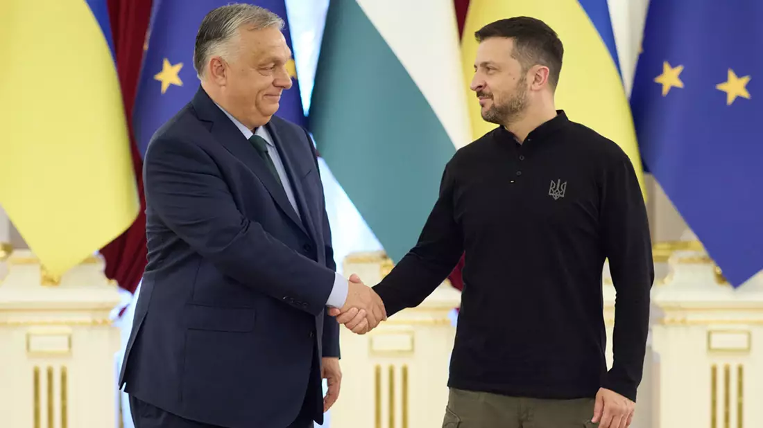 Am Dienstag besuchte Orban erstmals seit Kriegsbeginn Kiew. (Archivbild) - Bild: Ukrainian Presidential Press Office/AP/dpa