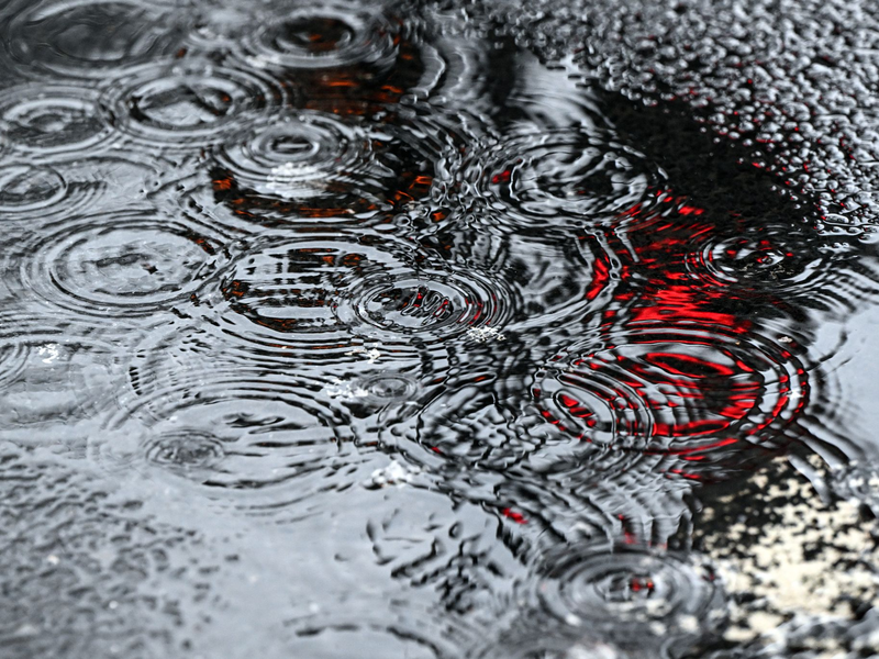 Am Wochenende wird es wieder nass. - Foto: Federico Gambarini/dpa