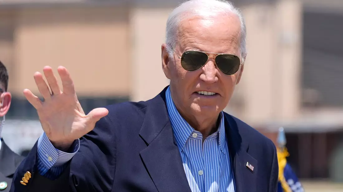 US-Präsident Biden: «Ich bleibe im Rennen.» - Bild: Manuel Balce Ceneta/AP/dpa