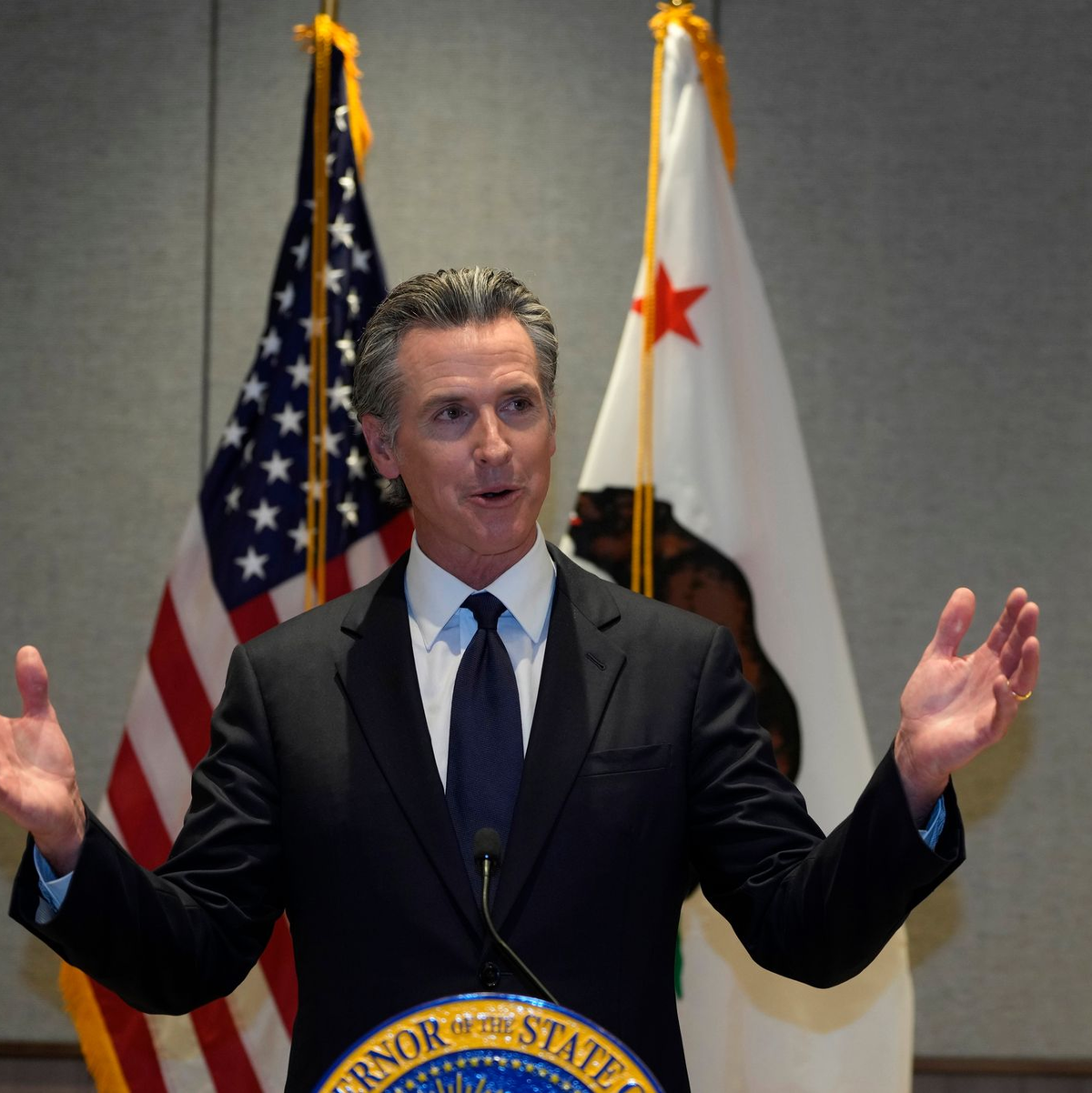 Gavin Newsom werden Ambitionen aufs Weiße Haus nachgesagt. (Archivbild) - Foto: Ng Han Guan/AP/dpa