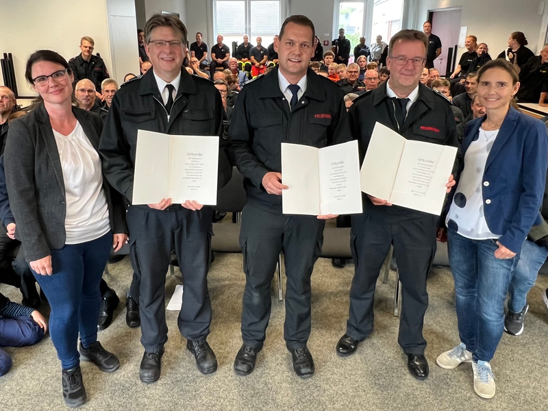 FW-HAAN: Neue Leitung der Feuerwehr Haan ernannt - Foto: presseportal.de