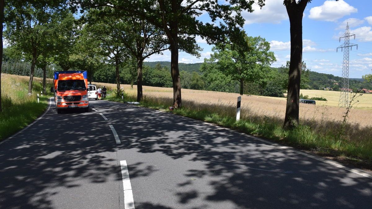 POL-HI: Schwerer Verkehrsunfall mit tödlich verletztem, 31-jährigen Motorradfahrer - Foto: presseportal.de