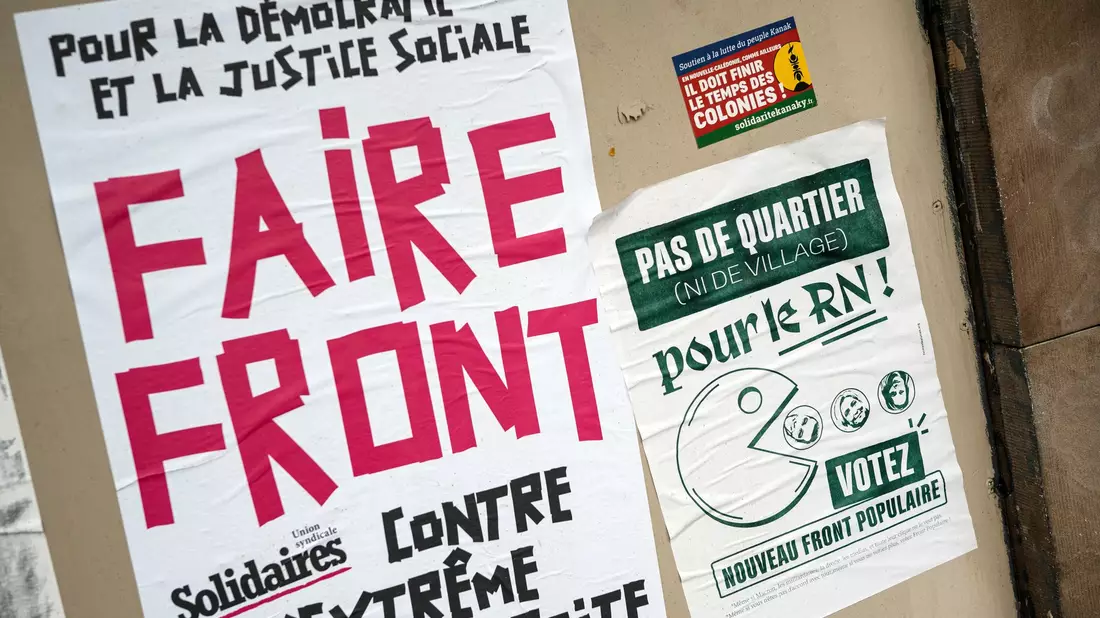Vielerorts in Frankreich wurde zur Wahl gegen die extreme Rechte mobilisiert. (Archivbild) - Bild: Hannes P. Albert/dpa