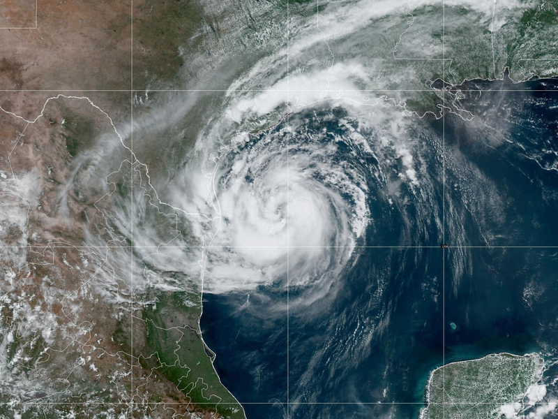 Der Sturm «Beryl» gewinnt kurz vor der Küste von Texas wieder an Kraft. - Foto: Noaa/ZUMA Press Wire/dpa