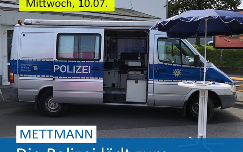 POL-ME: Die Polizei lädt zum Gespräch am Infomobil ein - Mettmann - 2407029 - Foto: presseportal.de