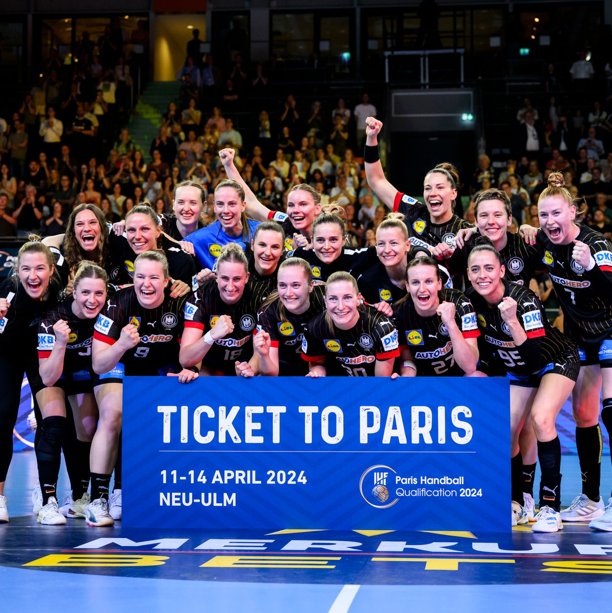 Die Handballerinnen freuen sich auf die Olympischen Spiele in Paris. - Foto: Tom Weller/dpa