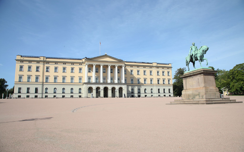 Ein Mann soll einen oder mehrere Molotowcocktails auf das norwegische Königsschloss geworfen haben. - Foto: Steffen Trumpf/dpa