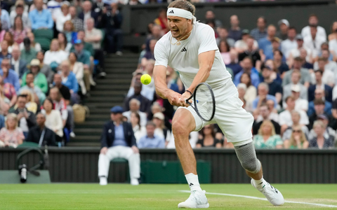 Muss weiter auf sein erstes Viertelfinale in Wimbledon warten: Alexander Zverev. - Foto: Kirsty Wigglesworth/AP