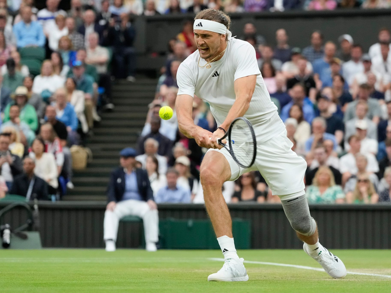 Muss weiter auf sein erstes Viertelfinale in Wimbledon warten: Alexander Zverev. - Foto: Kirsty Wigglesworth/AP
