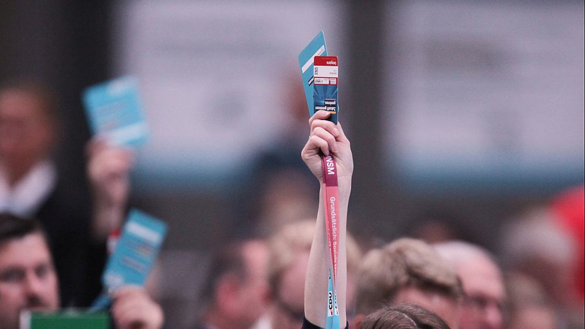 Abstimmung auf CDU-Parteitag (Archiv) - Foto: über dts Nachrichtenagentur