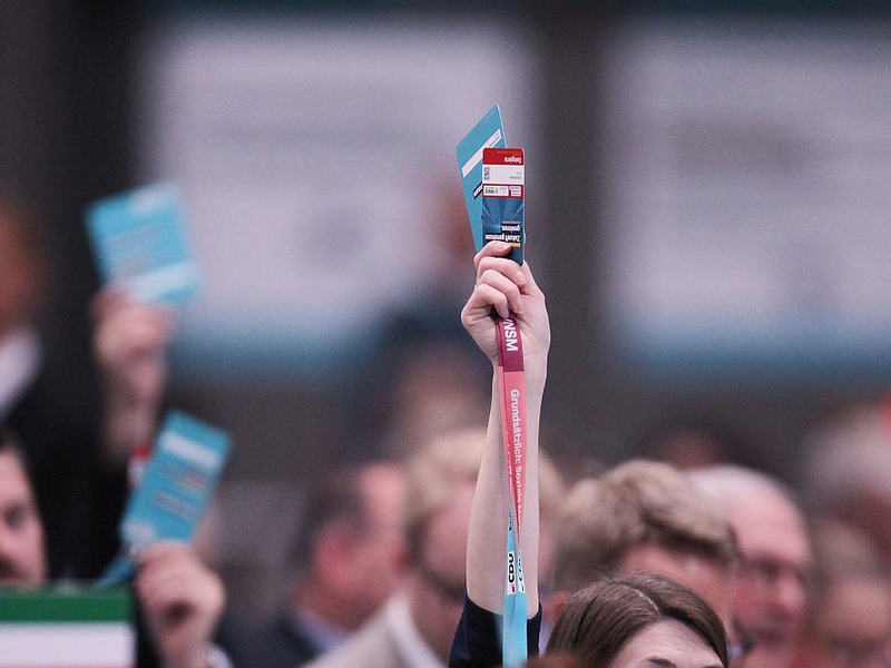 Abstimmung auf CDU-Parteitag (Archiv) - Foto: über dts Nachrichtenagentur