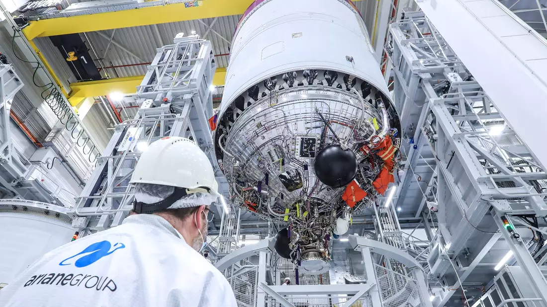 Auch aus Deutschland kamen wichtige Teile der Ariane 6. (Archivbild) - Bild: Frank T. Koch/ArianeGroup/Hill Media GmbH/dpa