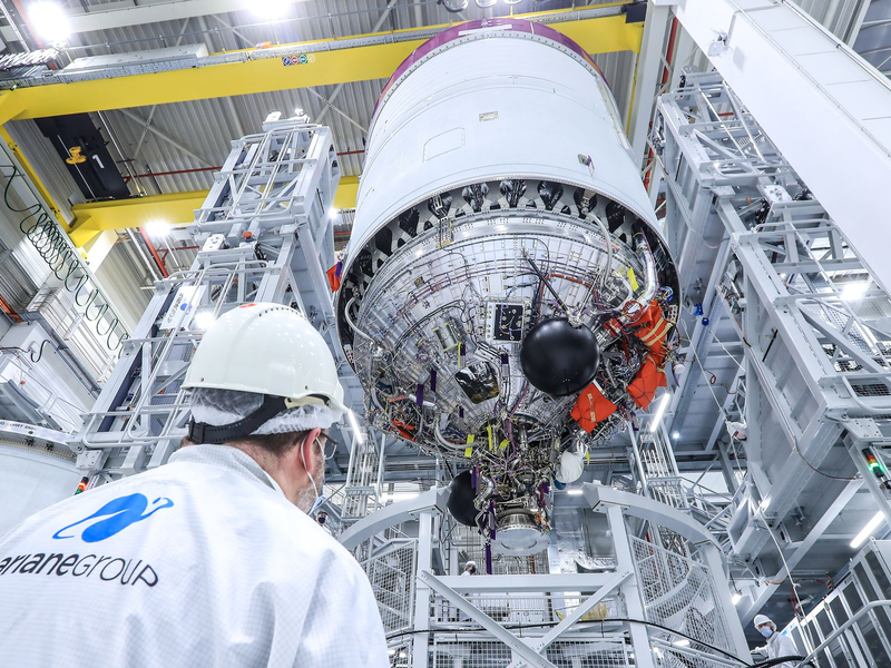 Auch aus Deutschland kamen wichtige Teile der Ariane 6. (Archivbild) - Foto: Frank T. Koch/ArianeGroup/Hill Media GmbH/dpa