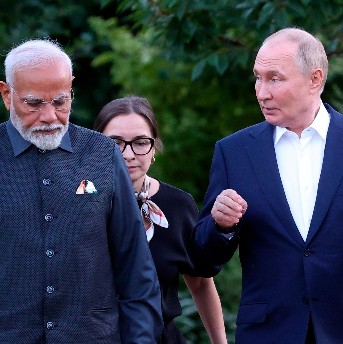 Putin will wirtschaftliche Beziehungen zu Indien stärken.  - Foto: Sergei Bobylev/Pool Sputnik Kremlin/AP/dpa