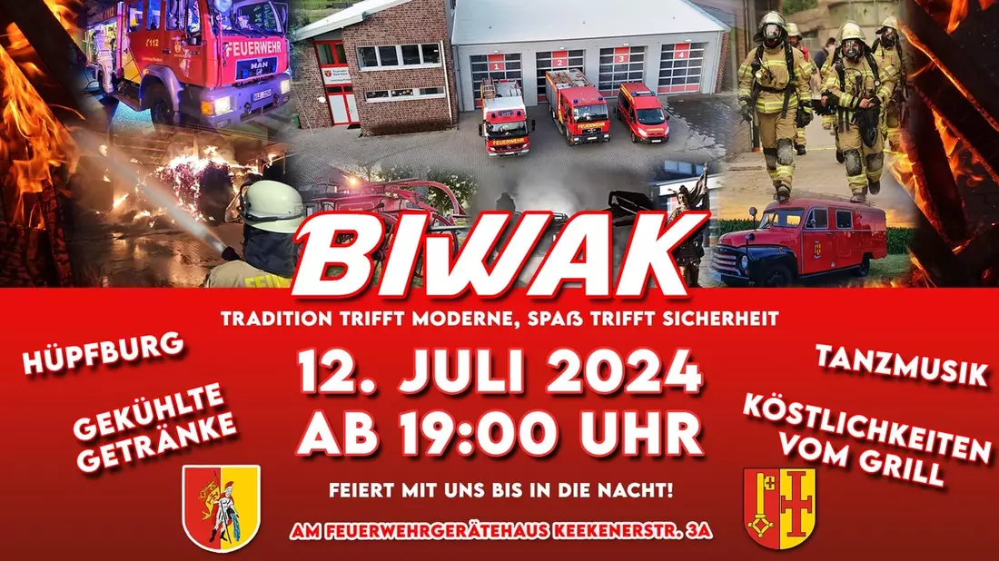 FW-KLE: Der Löschzug Rindern lädt zum Biwak ein - Bild: presseportal.de