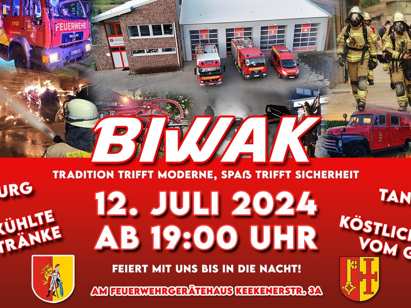 FW-KLE: Der Löschzug Rindern lädt zum Biwak ein - Foto: presseportal.de