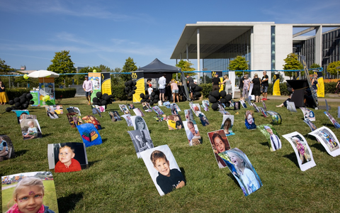 Forschung kostet Geld, Untätigkeit kostet Kinderleben / Gemeinsam gegen Kinderkrebs - 14. September 2024 Berlin - Foto: presseportal.de