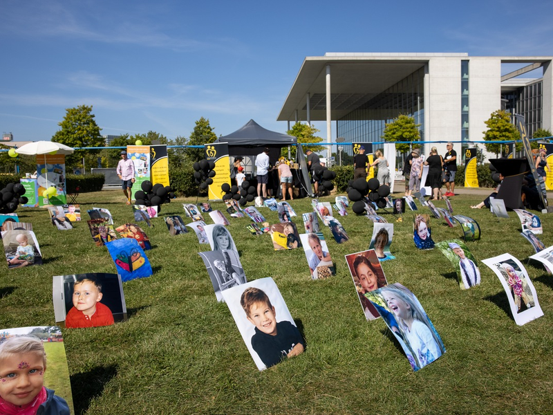 Forschung kostet Geld, Untätigkeit kostet Kinderleben / Gemeinsam gegen Kinderkrebs - 14. September 2024 Berlin - Foto: presseportal.de