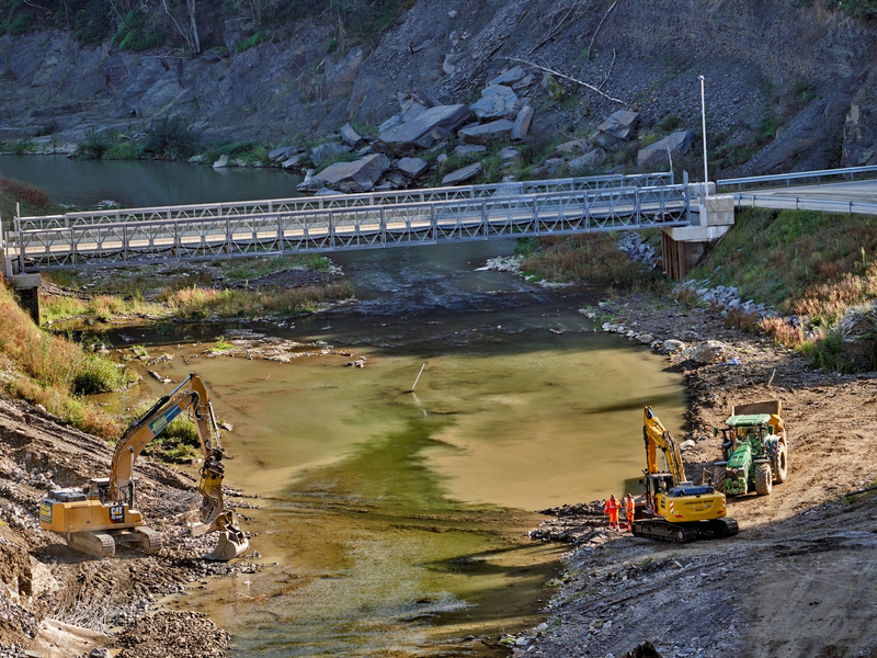 Die Bahn kommt beim Wiederaufbau der Ahrtalstrecke voran (Archivbild) - Foto: Thomas Frey/dpa
