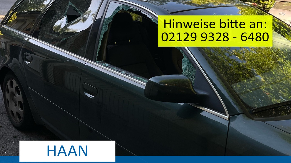 POL-ME: Mehrere aufgebrochene Autos - die Polizei ermittelt und bittet um Hinweise - Haan - 2407034 - Foto: presseportal.de