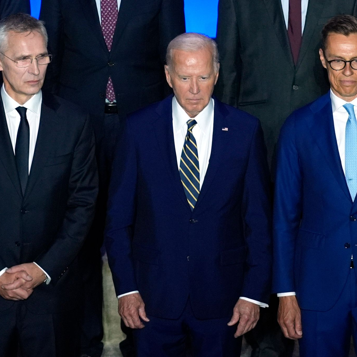 Einer für alle, alle für einen: Das ist die Botschaft, die vom Nato-Gipfel ausgehen soll. - Foto: Evan Vucci/AP