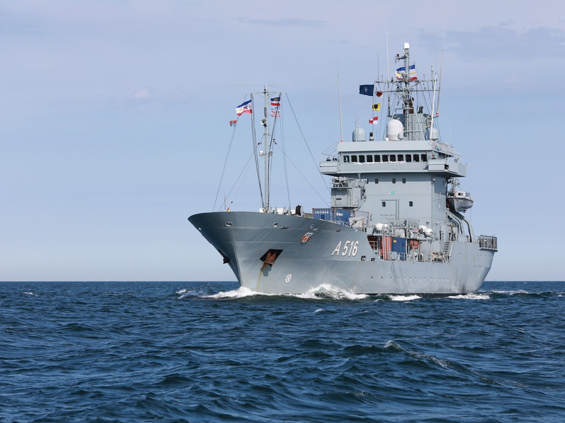 Über 6 Monate und 15.000 Seemeilen - Tender Donau kommt zurück nach Kiel - Foto: presseportal.de