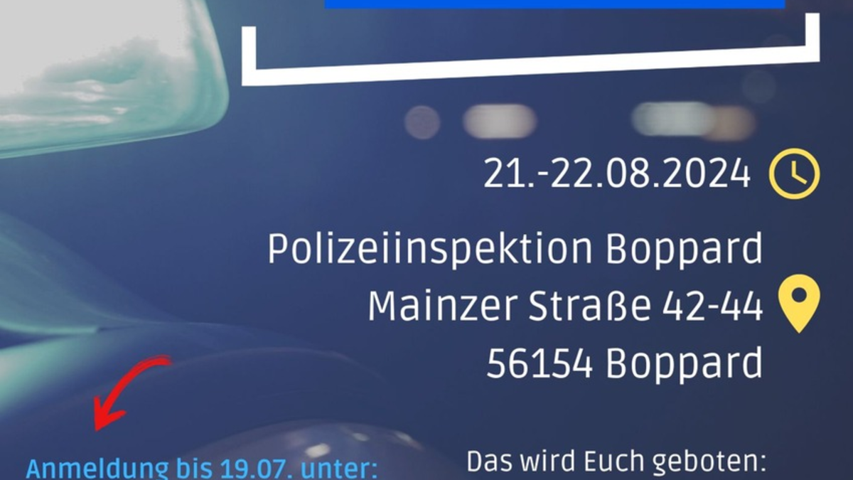 POL-PDKO: Schnuppertage PI Boppard im August - Foto: presseportal.de