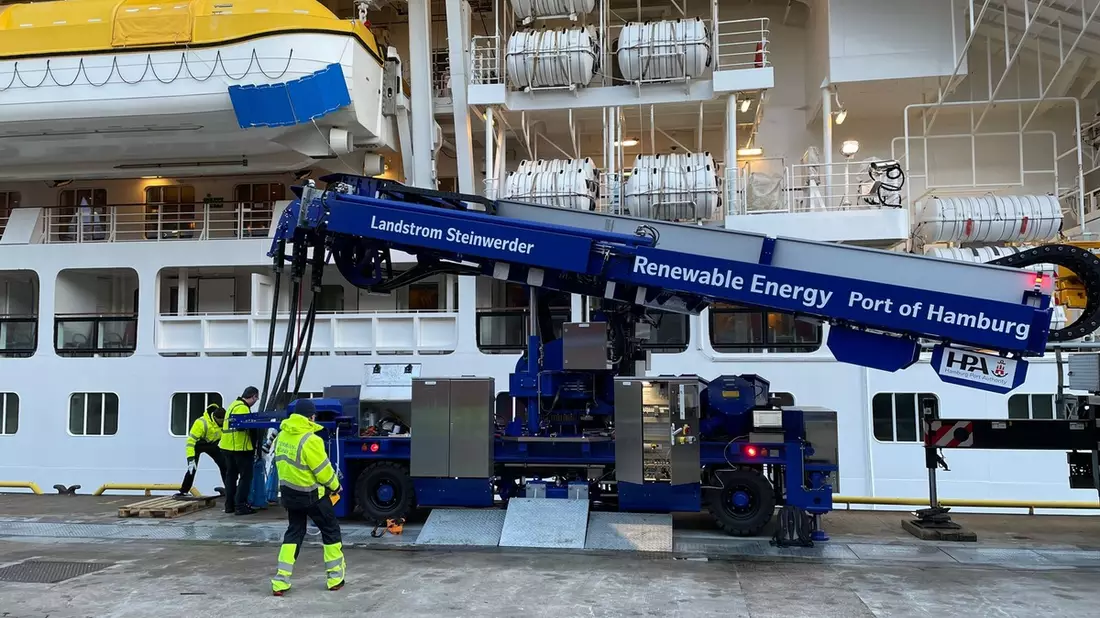 45 Landstromnutzungen allein im Juni 2024 / AIDA Cruises verzeichnet höchsten Monatswert bei Landstromnutzung - Bild: presseportal.de