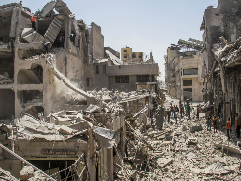 Eine Schneise der Verwüstung in der Stadt Gaza. (Archivbild) - Foto: Mahmoud Zaki/XinHua/dpa