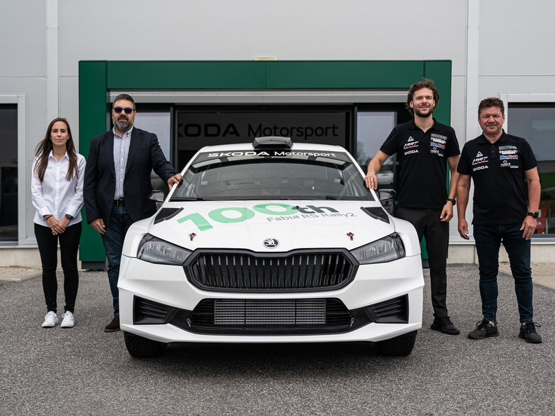 Škoda Motorsport liefert hundertstes Exemplar des international erfolgreichen Fabia RS Rally2 aus - Foto: presseportal.de