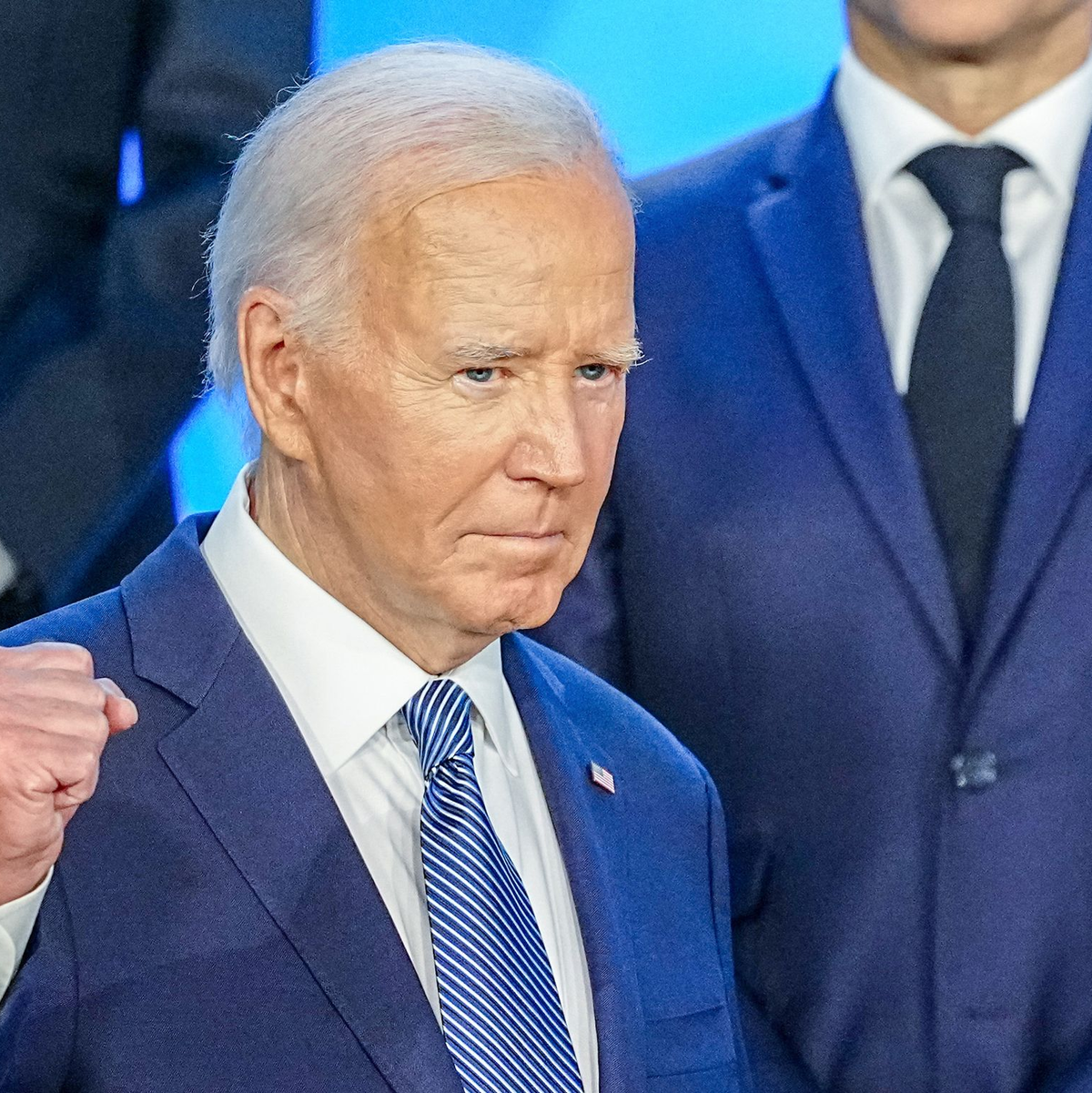 Gastgeber Joe Biden: Der US-Präsident repräsentiert die größte Militärmacht der Welt. - Foto: Kay Nietfeld/dpa