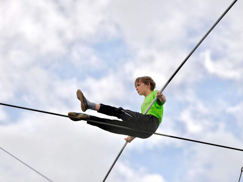 âSchau in meine Welt!â: Dreharbeiten fĂŒr MDR-Episode âLenny auf dem Hochseilâ (AT) in vollem Gange - Foto: presseportal.de