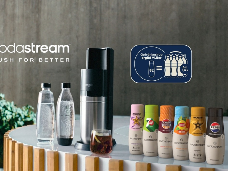 SodaStream Deutschland startet zum Sommer durch: Starkes Wachstum, hoher Werbedruck, neue Sirup-Strategie und / konsequente Stärkung der Handelspartner - Foto: presseportal.de