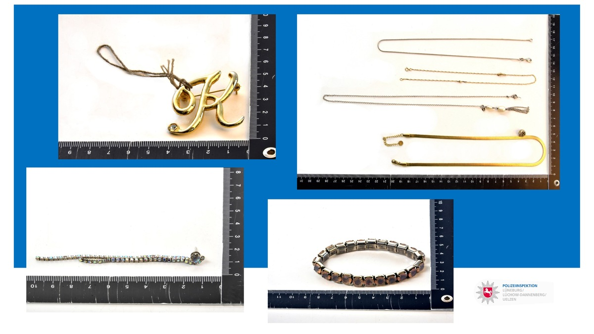 POL-LG: ++ mit eingeschalteter Smartphone-Taschenlampe auf Grundstück rumgeschlichen - Polizei stellt Schmuck bei Eindringling sicher ++ 