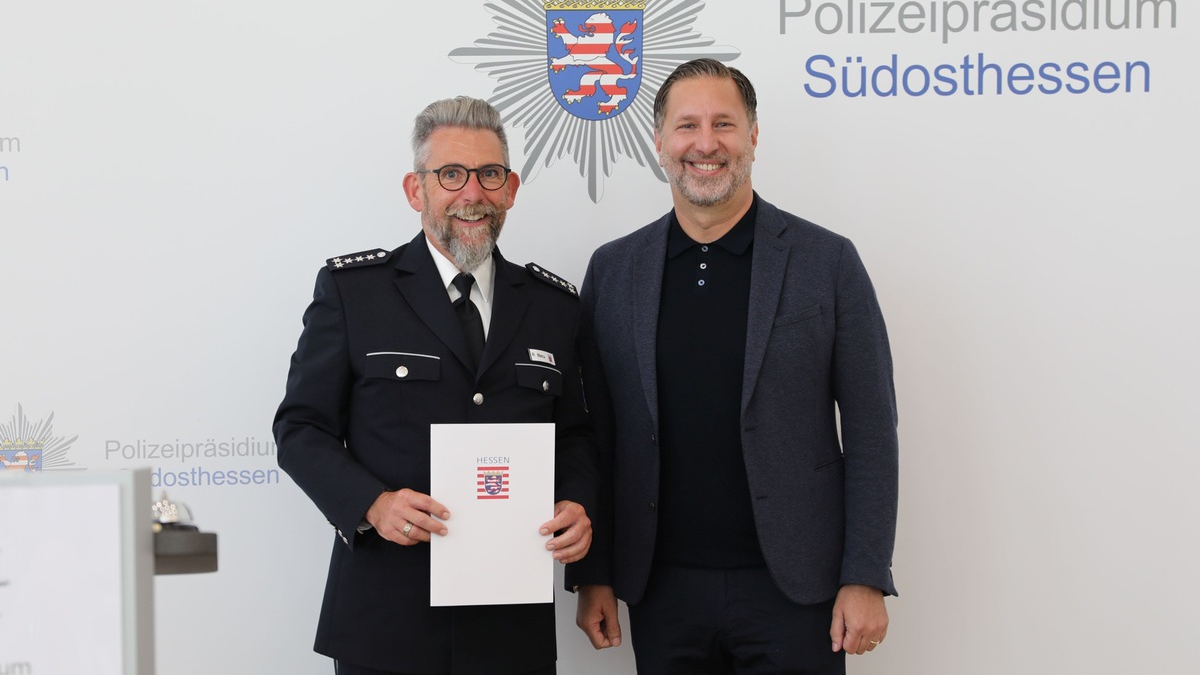 POL-OF: Verabschiedung in den Ruhestand: Rudolf 