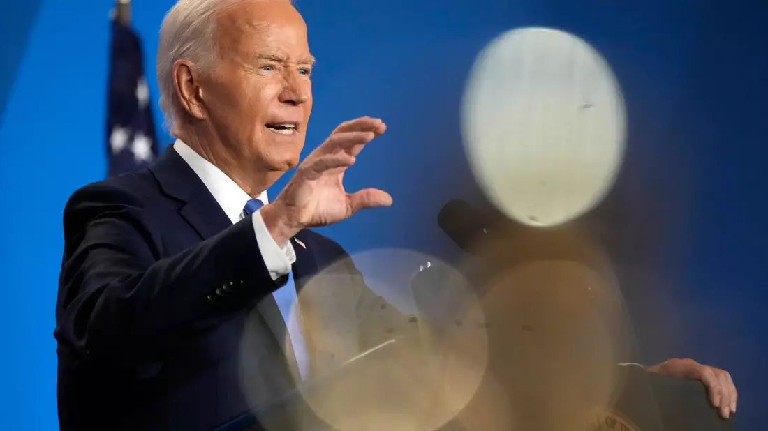 «Ich bekomme überwältigende Unterstützung», sagt Biden. - Bild: Jacquelyn Martin/AP/dpa