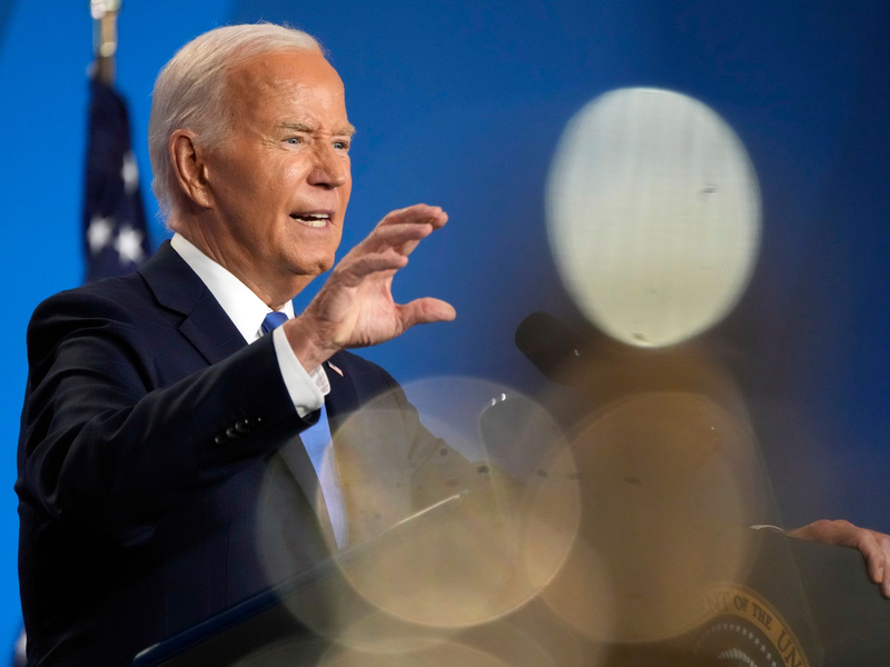 «Ich bekomme überwältigende Unterstützung», sagt Biden. - Foto: Jacquelyn Martin/AP/dpa