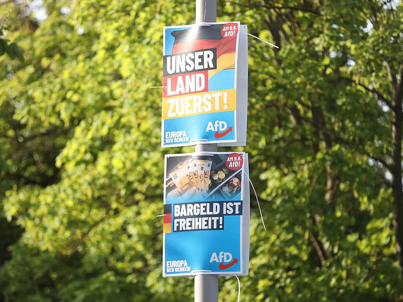 AfD-Wahlplakate zur Europawahl (Archiv) - Foto: über dts Nachrichtenagentur