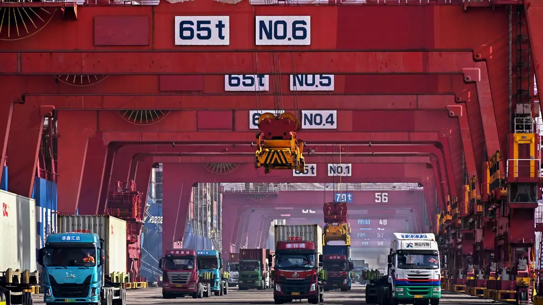 China ist eine exportorientierte Nation. Der Außenhandel leistet einen wichtigen Beitrag zur jährlichen Wirtschaftsleistung. (Archivbild) - Bild: Li Ziheng/Xinhua/AP/dpa