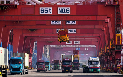 China ist eine exportorientierte Nation. Der Außenhandel leistet einen wichtigen Beitrag zur jährlichen Wirtschaftsleistung. (Archivbild) - Foto: Li Ziheng/Xinhua/AP/dpa