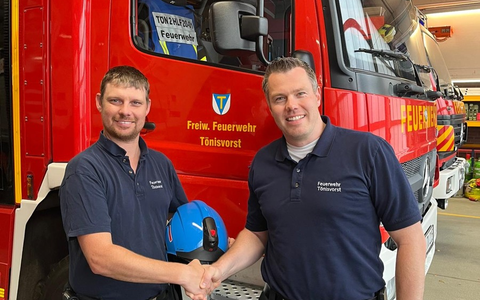 FW Tönisvorst: Weiterbildung zur Führungskraft - Patrick Loyen ist neuer Gruppenführer bei der Feuerwehr Tönisvorst - Foto: presseportal.de